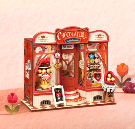 ROLIFE koka konstruktors Šokolādes veikals, DS046 