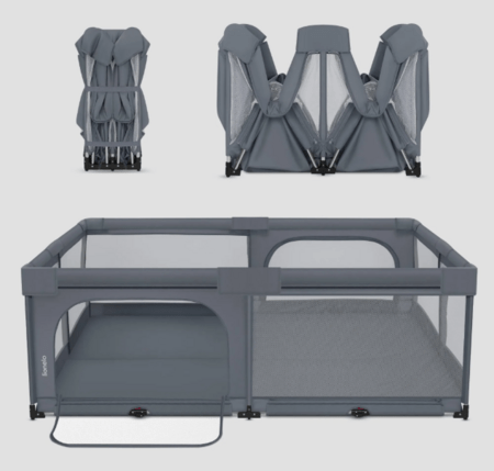 LIONELO manēža FLORENCE XL EASY FOLD, Grey stone, LO-FLORENCE XL EASY FOLD 