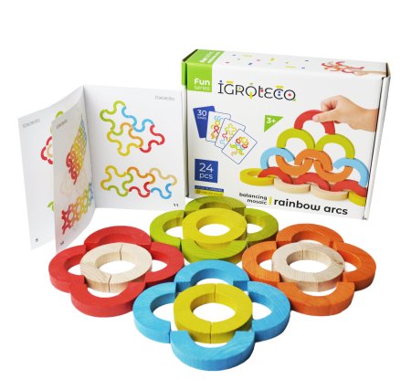 IGROTECO balansējošā mozaīka Rainbow Arcs, 24 daļas, IG0507 