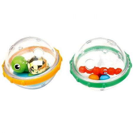 MUNCHKIN Float and Play Bubbles zīdaiņu un mazuļu vannas rotaļlieta, 4m+, 2 gab., 9004801 90048