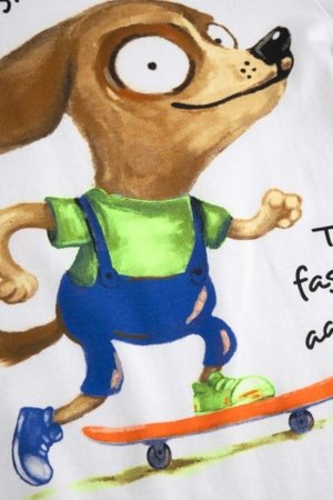 COCCODRILLO t-krekls ar īsam piedurknēm, balti, WC6143217VBB-001-122, 122 izmērs 