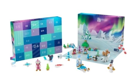 PLUS PLUS adventes kalendārs SANTA'S NORTHERN LIGHTS ADVENTURE, 4337 
