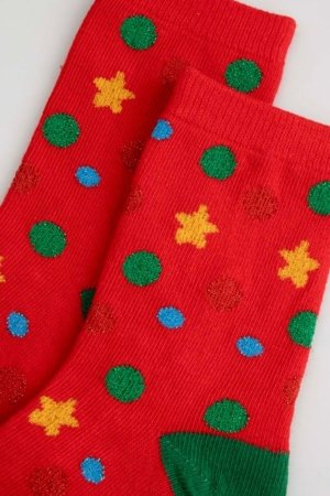 COCCODRILLO zeķes, sarkani, ZC5382206MER-009-030, 30-33 cm 