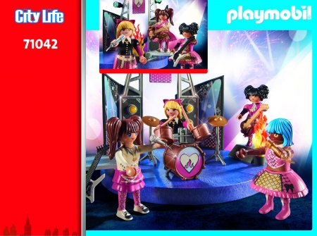 PLAYMOBIL CITY LIFE mūzikas grupa, 71042 71042