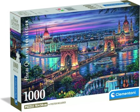 CLEMENTONI puzle Lights Of The Danube, 1000 gab., 37113 