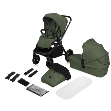 LIONELO universāls ratiņi MIKA PLUS 2in1, Green olive, LO-MIKA PLUS 2IN1 