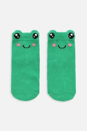 COCCODRILLO zeķes SOCKS BOY, zaļas, WC4382217SOB-011-003,   