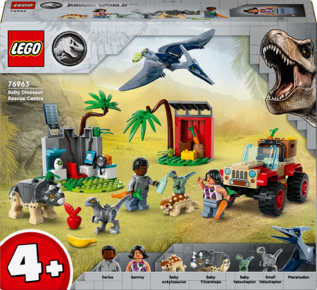 76963 LEGO® Jurassic World Dinozauru Mazuļu Glābšanas Centrs 