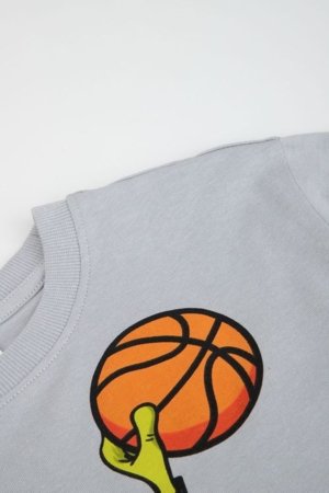 COCCODRILLO t-krekls ar īsam piedurknēm, pelēki, WC6143209VBA-019-134, 134 izmērs 