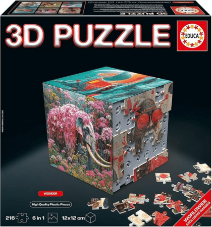 EDUCA 3D puzle Cube Iztēle, 216 gab., 20334 