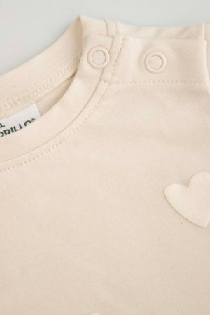 COCCODRILLO t-krekls ar īsam piedurknēm, smilšu krāsa, WC6143201HGN-003-062, 62 izmērs 