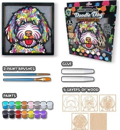 SPLAT PLANET 3D koka radošais komplekts Doodle Dog, SP48189 