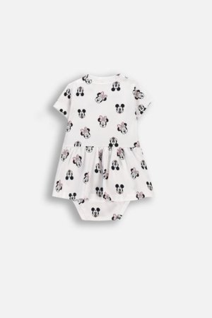 COCCODRILLO bodijs ar īsam piedurknēm, balts, WC6112801LGD-001-086, 86 izmērs 