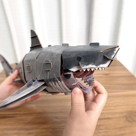 MAKEBUG 3D papīra puzle Great White Shark, MB-B-0010 