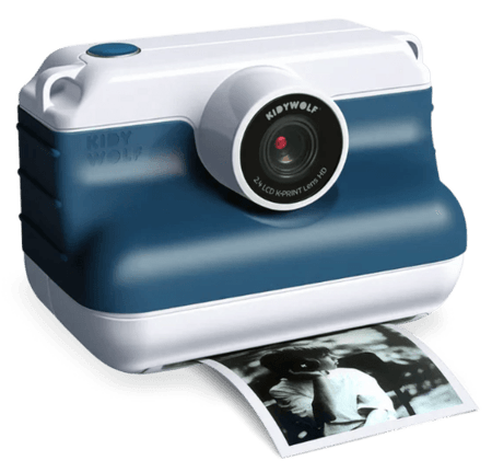 KIDYWOLF momentkamera ar termodruku, zila, K-PRINT-BU 