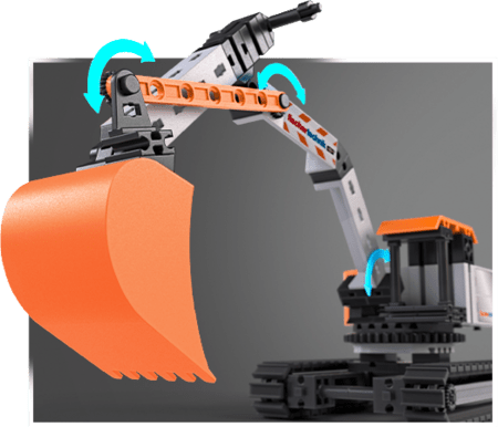 FISCHER TECHNIK konstruktors ekskavators, 576104 