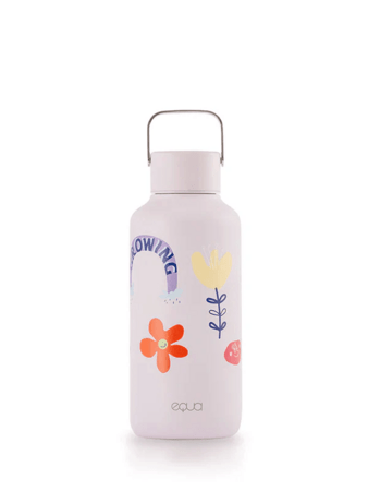 EQUA nerūsējošā tērauda pudele TIMELESS 600 ml, flwr pwr 