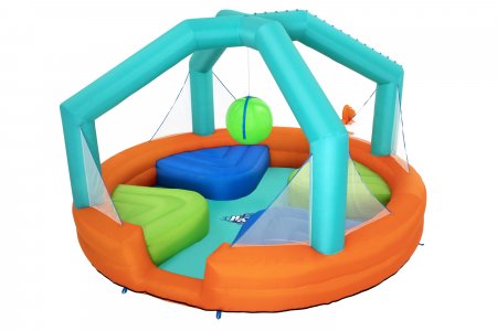 BESTWAY piepūšamā atrakcija Dodge & Drench Water Park, 4.5m x 4.5m x 2.68m, 53383 53383