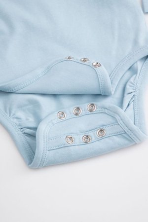 COCCODRILLO bodijs ar garām piedurknēm un pogām, zils, izmērs 