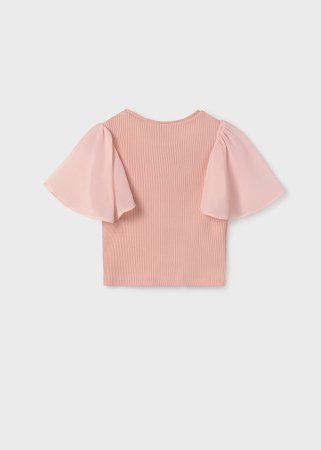 MAYORAL t-krekls ar īsam piedurknēm 8E, tulip rose, 6004-29 