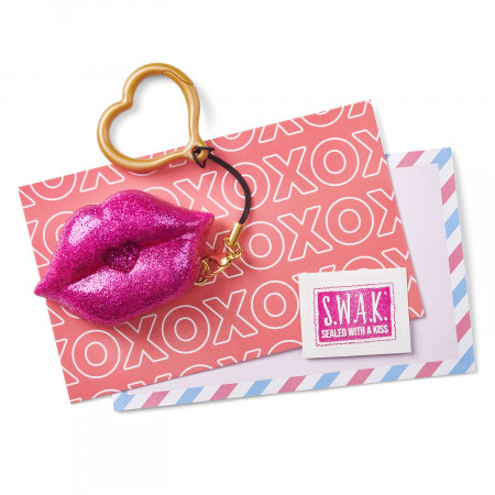 S.W.A.K. atslēgu piekariņš Pink Glitter kiss ar skaņu, 4116 4116