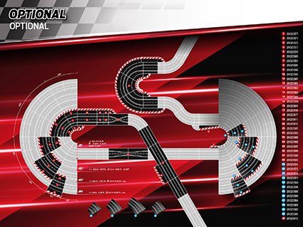 CARRERA GO trases komplekts NASCAR, 20025248 