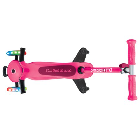 GLOBBER skrejritenis Go Up Sporty Lights 360°, spilgti rozā, 456-610 S 