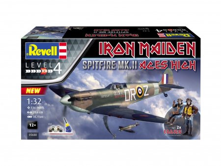 REVELL 1:32 saliekams modelis Spitfire Mk.II Aces High Iron Maiden, 5688 05688