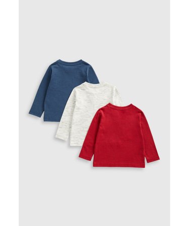 MOTHERCARE pikkade varrukatega t-särk 3 tk., JL304 