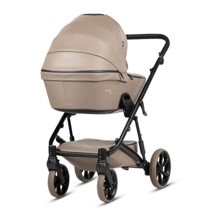 TUTIS universāli ratiņi VIVA 6+ LEATHER 2/1, Cappuccino, 1612149 