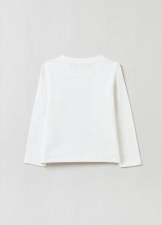 OVS GIRL3-10Y T-SHIRTS L/S 2H 8-9 WHITE 001904559 