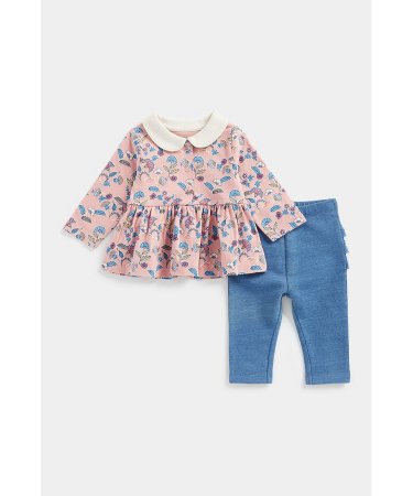 MOTHERCARE t-krekls ar garām piedurknēm un zeķubikses, FB365 644041