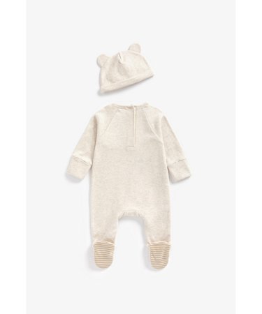MOTHERCARE zīdaiņu kombinezons + cepure, BB766 567878