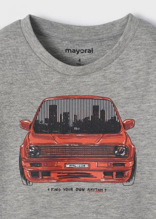MAYORAL t-krekls ar garām piedurknēm 5C, gray vigor, 104 cm, 4009-41 4009-41 9