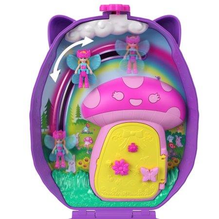 POLLY POCKET valkājams rotaļu komplekts  - eža mamma un mazulis,  JBJ91 