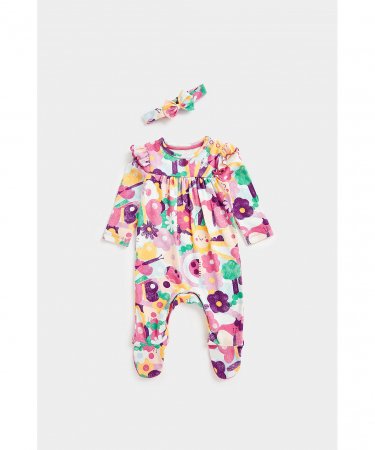 MOTHERCARE zīdaiņu kombinezons + galvas saite, CB731 606128