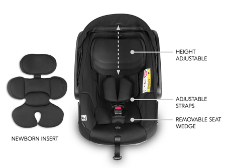 HAUCK universāls ratiņi SHOP N CARE TRAVEL SET, Grey, 149249 