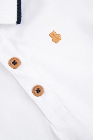 COCCODRILLO polo ar īsam piedurknēm, balti, izmērs 