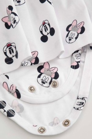 COCCODRILLO bodijs ar īsam piedurknēm, balts, WC6112801LGD-001-086, 86 izmērs 