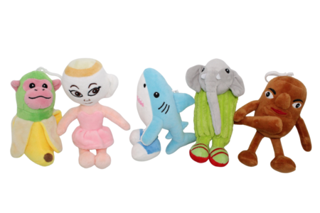 BRAIN ROT runājošs plīša piekariņš 15 cm, sortiments, BD1270 