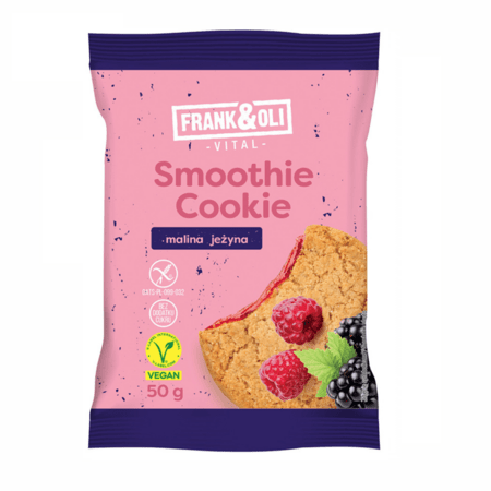 FRANK&OLI auzu cepums ar aveņu un kazenes pildījumu, 50 g, OLI-006 