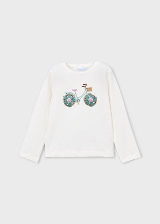 MAYORAL t-krekls ar garām piedurknēm, natural, 3.019-12, 98  cm 