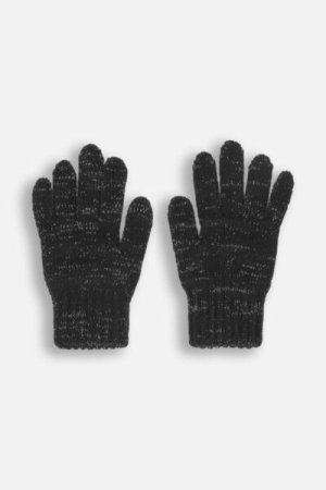 COCCODRILLO cimdi ACCESSORIES WINTER GIRL, melnas, ZC4360311AWG-021-XXL, XXL cm 