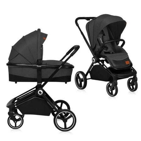LIONELO ratiņi MIKA 2in1, Grey graphite, LO-MIKA 2IN1  