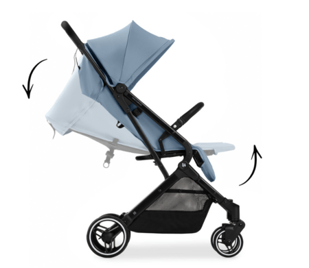 HAUCK ratiņi TRAVEL N CARE PLUS, Dusty blue, 160190 