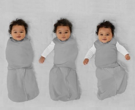 INGENUITY bērnu autini SWADDLEME Happy Elephant, 3 - 6 m., WHITE, 17388 