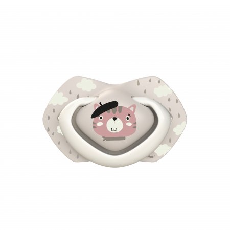 CANPOL BABIES silikona māneklītis, simetrisks BONJOUR PARIS, 18m+,2 gab,  22/649_pin 22/649_pin