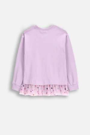 COCCODRILLO krekls ar garām piedurknēm REBEL GIRL KIDS, violeta, WC5143103RGK-016-122, 122 cm 