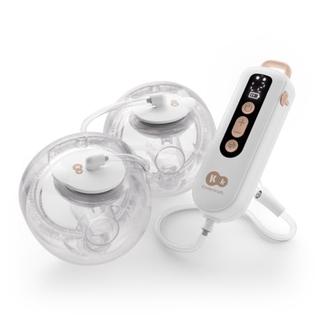 KINDERKRAFT pārnēsājamais dubultais elektriskais krūts sūknis GENTLEFLOW, golden, KEGEFL00GLD0000 