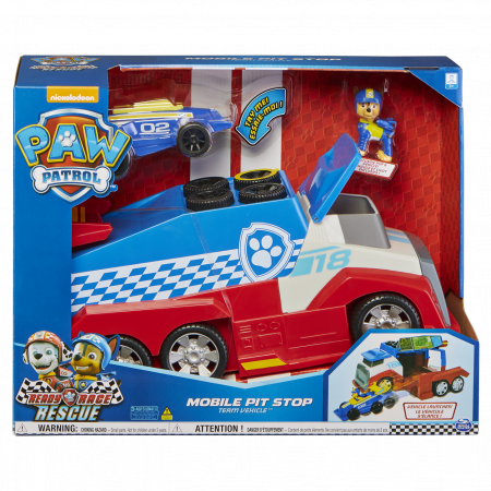 PAW PATROL transportlīdzeklis Mobile Pit Stop, 6065469 6054505